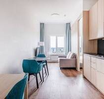 Quadratisch, praktisch, zentral - 1,5 Zimmer Wohnung mit atemberaubendem Ausblick im Fritz Tower - Berlin Moabit