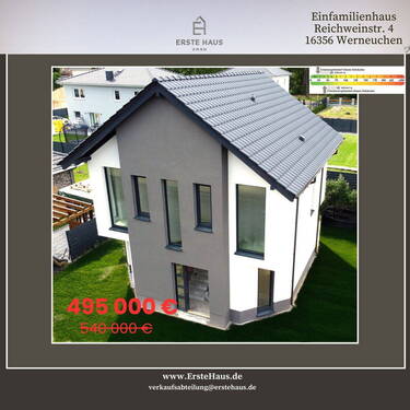 Bild 1 - Neubau-Einfamilienhaus, 123 m², 4 Schlafzimmer, 2 Bäder, Terrasse, A+, provisionsfrei