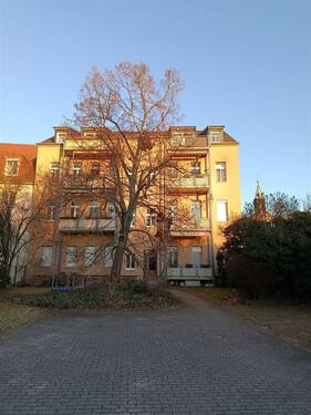 Hausansicht gartenseitig - 2 Zimmer Etagenwohnung zur Miete in Grimma