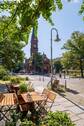 Knaackstraße mit Blick zur Immanuelkirche - 