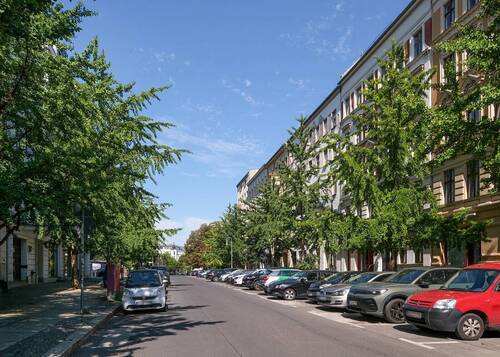 Blick in die Straße - 
