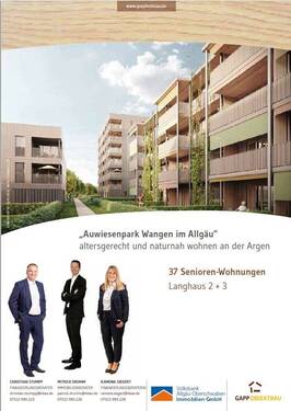 Auwiesenpark in Wangen - Etagenwohnung mit 57,00 m&sup2; in Wangen zum Kaufen