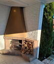 Kamin auf der Terrasse - 
