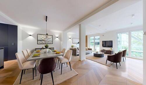 Essbereich Visualisierung - Doppelhaushälfte mit 134,80 m² in Frankfurt am Main zum Kaufen