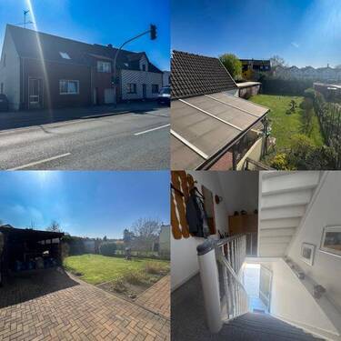 Straßen & Gartenansicht - '105 m² im Erdgeschoss & 92 m² im Obergeschoss - freies Ein-Zweifamilienhaus mit Garage und Garten'