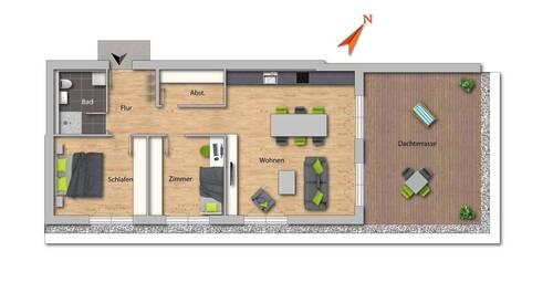 B4 W4.02_W21 - 3 Zimmer Etagenwohnung zum Kaufen in Balingen