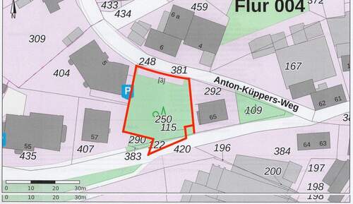 Liegenschaftskarte - Grundstück zum Kaufen in Remscheid