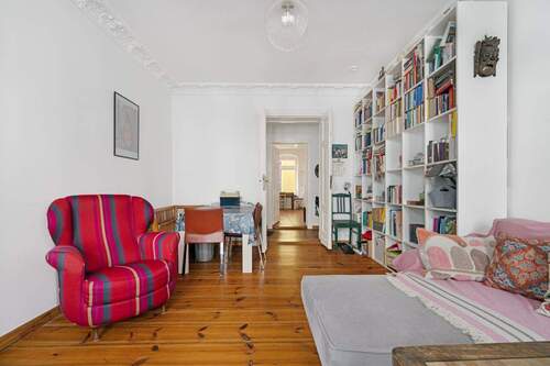 Wohnzimmer - Etagenwohnung mit 96,00 m&sup2; in Berlin zum Kaufen