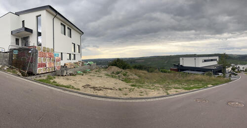 Panorama Grundstück.jpg - Erste Baureihe mit Blick über die Mosel