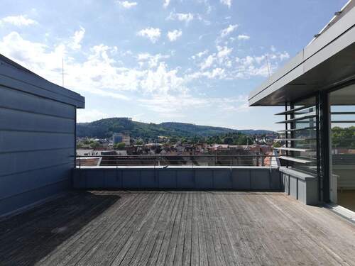 große Dachterrasse - Goßzügiges Penthouse mit tollem Ausblick am Rande der Lahrer Innenstadt