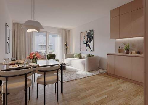 Wohnzimmer + Essbereich Dünenhaus WE 218 - 