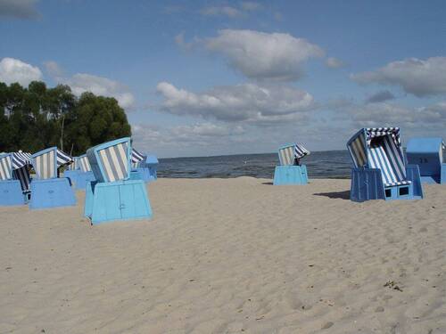 Mönkebude Strand im Ort - 