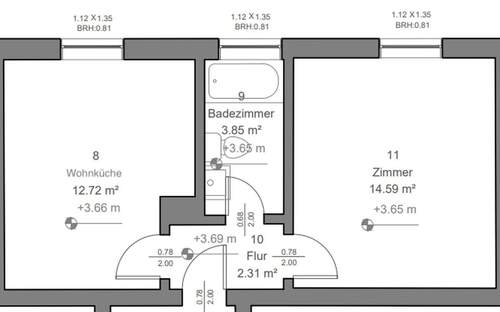1,5 Zimmer Schlesierstraße 1 - 
