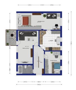 Exposéplan Erdgeschoss - 