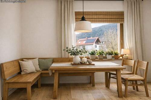 Essbereich - digitales Homestaging - Möblierung dient er Illustration - 