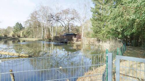 Außen - Kleiner Teich mit Gartenhaus - 1 Zimmer Mehrfamilienhaus, Wohnhaus zum Kaufen in Horn-Bad Meinberg