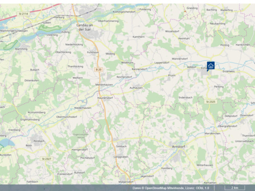 Bild aus Kartenansicht - 4 Zimmer Doppelhaushälfte zum Kaufen in Eichendorf