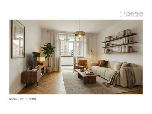 STAGED Wohnzimmer (KI-generierter Inhalt) - 