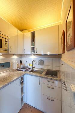 offene, kleine Küche - 