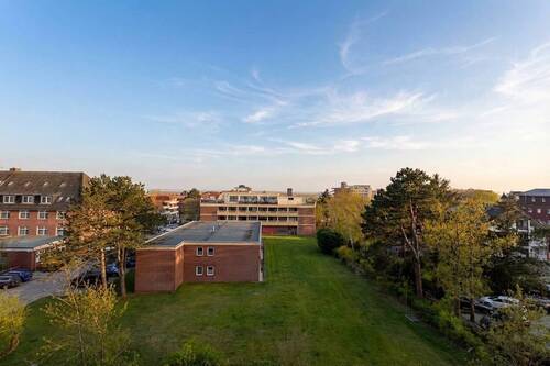 unverbaubarer Meerblick vom Balkon - 1 Zimmer Etagenwohnung zum Kaufen in Sankt Peter-Ording / Bad Sankt Peter