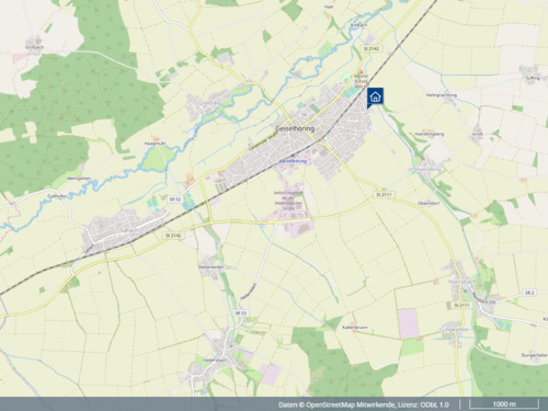 Lageplan - 8 Zimmer Einfamilienhaus zum Kaufen in Geiselhöring