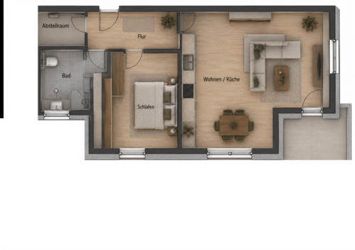 Der clevere Grundriss - Wohnen mit Komfort – moderne Eigentumswohnung mit Balkon