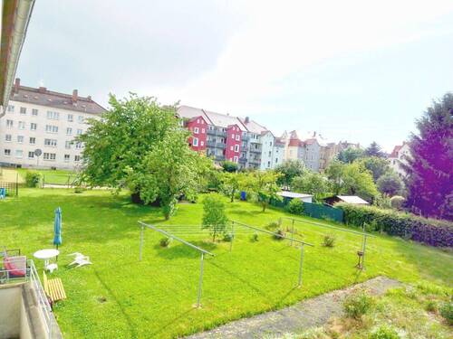 Blick aus dem Fenster - 2 Zimmer Etagenwohnung in Löbau