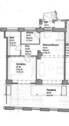 Grundriss - 2 Zimmer Etagenwohnung zur Miete in Erlangen