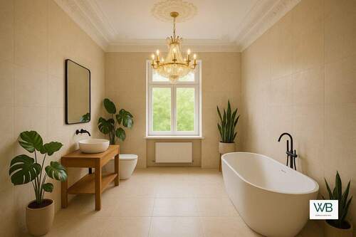 Badezimmer - 4 Zimmer Etagenwohnung zum Kaufen in Braunschweig