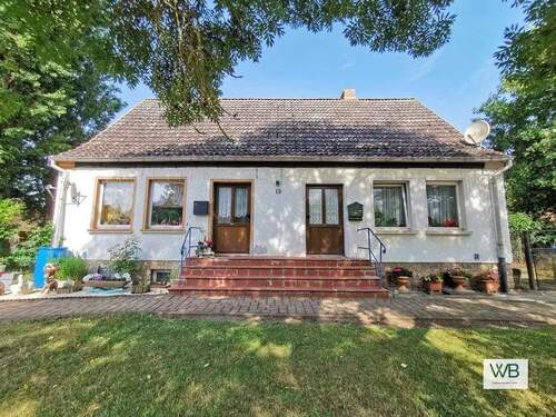 Haus 2 Außenansicht - 3 Zimmer Doppelhaushälfte zur Miete in Hötensleben / Neubau