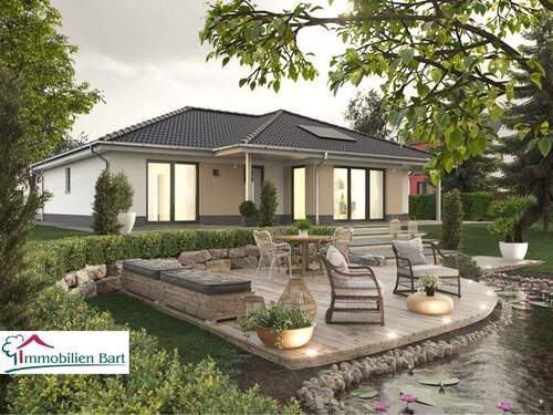 Rückansicht - BUNGALOW NEUBAU MIT GRUNDSTÜCK!