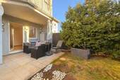 Terrasse - 2 Zimmerwohnung mit Gartenbereich und PKW- Stellplatz im Erdgeschoss in Queis