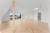 Wohnzimmer mit offener Küche - Etagenwohnung mit 129,70 m&sup2; in Berlin zum Kaufen