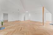 Wohnzimmer mit offener Küche - 