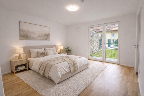 Schlafzimmer - mögliche Möblierung - 