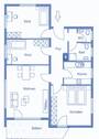 Grundriss als 4Z Wohnung - 