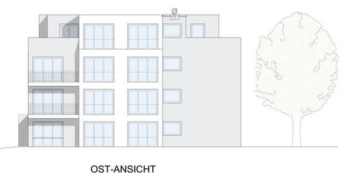 Ostansicht-01 - Mehrfamilienhaus, Wohnhaus in Heusweiler / Holz zum Kaufen
