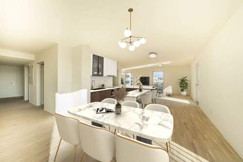 Einrichtungsbeispiel Küchen- und Essbereich - 