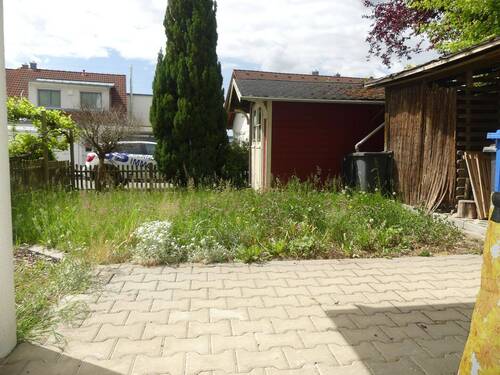 Terrasse im Untergeschoss, Gartenhaus - 