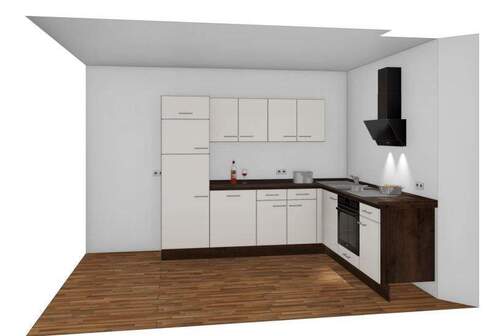 Visualisierung Einbauküche - 3 Zimmer Etagenwohnung in Görlitz