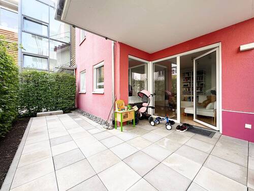 Terrasse - Terrassenwohnung mit 64,00 m&sup2; in Denkingen zur Miete