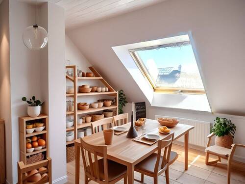 Essplatz im Wohnzimmer - 2 Zimmer Etagenwohnung in Bad Dürkheim