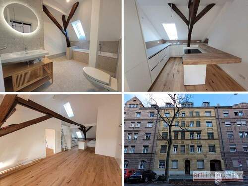 Bild 1 - **exklusiv - offen - modern** NEU SANIERTE 2 Zi-Altbau-Whg - mit Marken-EBK + Design-BAD in N-Rabus