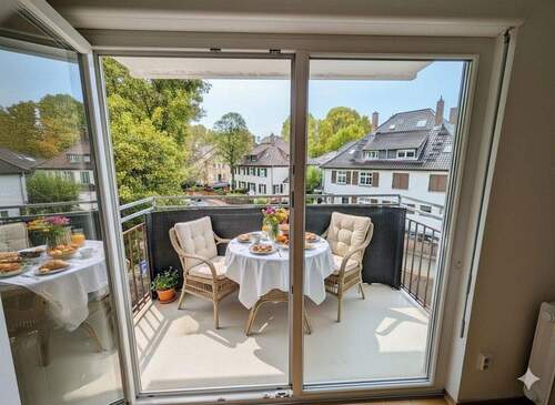 Balkon 1 - unmöbliert - 3 Zimmer Etagenwohnung zur Miete in Ludwigshafen