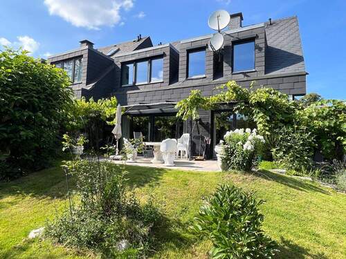 Gartenansicht - Familienfreundliche Doppelhaushälfte auf schönem Südgrundstück