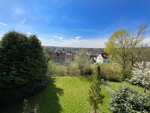 Ausblick Balkon über Sontra - 