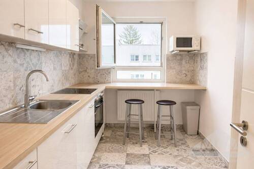 eingerichtete Küche - Etagenwohnung mit 57,00 m&sup2; in Frankfurt am Main / Bornheim zum Kaufen