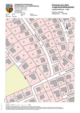 2025.05.22 Katasterkarte Seitert Tilsiterstraße 16 - 