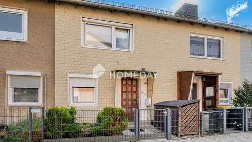 Außenansicht 1 - Charmantes Reihenmittelhaus mit ca. 84 m² Wohnfläche, Terrasse, kleinem Garten und Keller