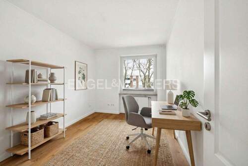 KI-generierter Einrichtungsvorschlag Arbeitszimmer - 